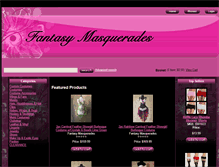 Tablet Screenshot of fantasymasquerades.com